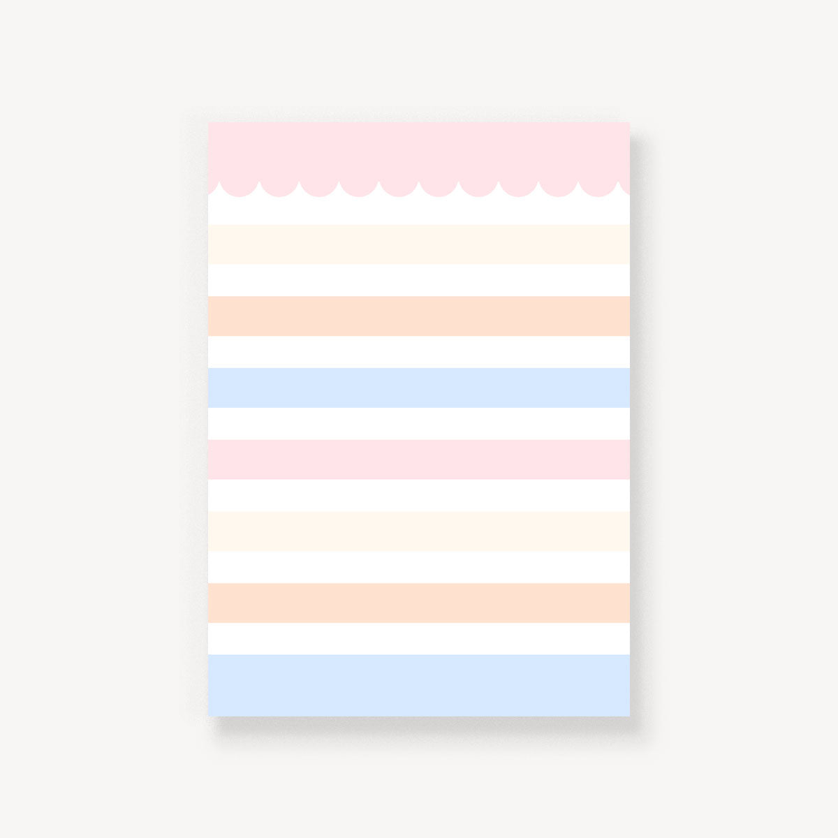 Pastel Stripes To-Do List Notepad