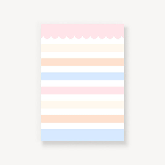 Pastel Stripes To-Do List Notepad