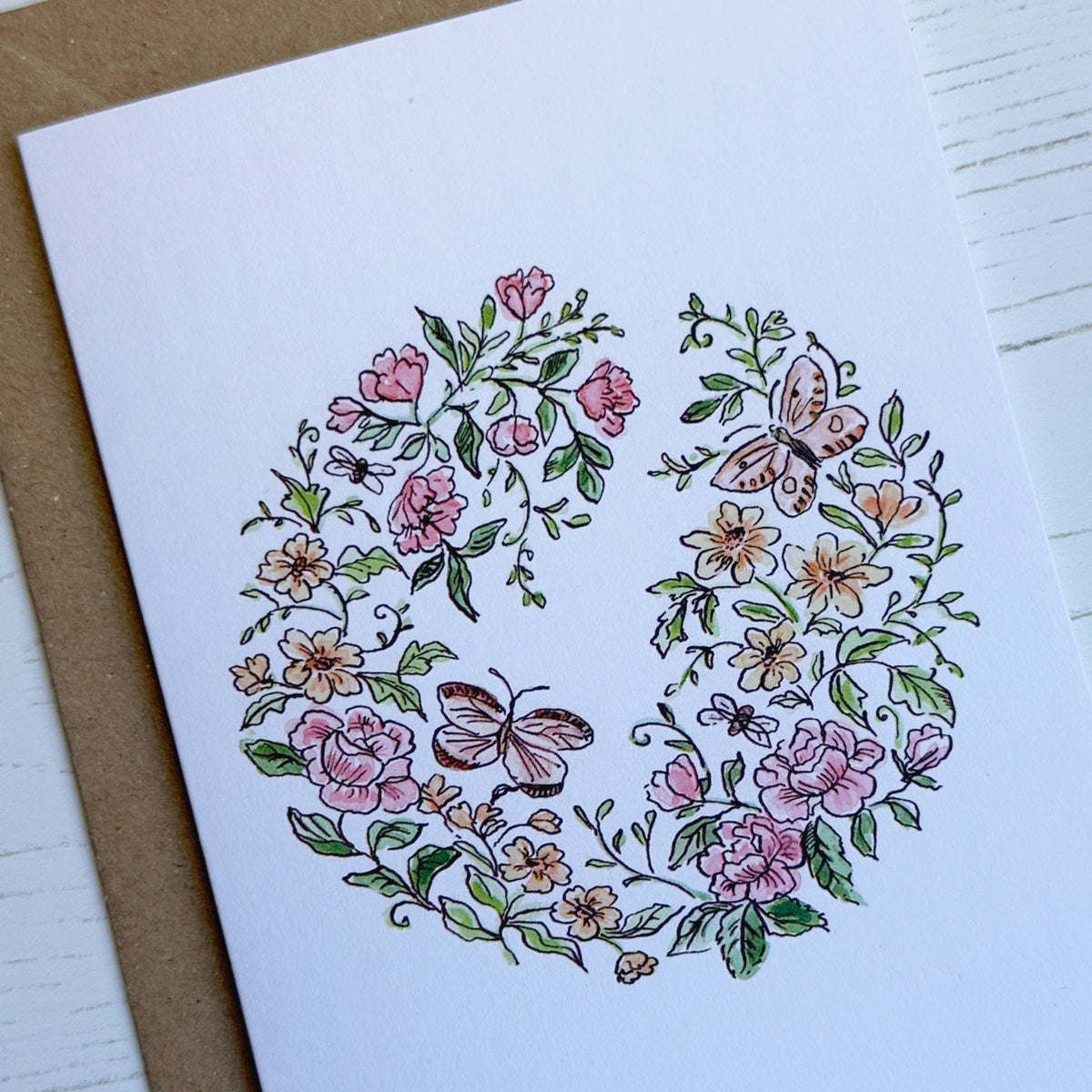 Hedgerow Wreath Greeting Card