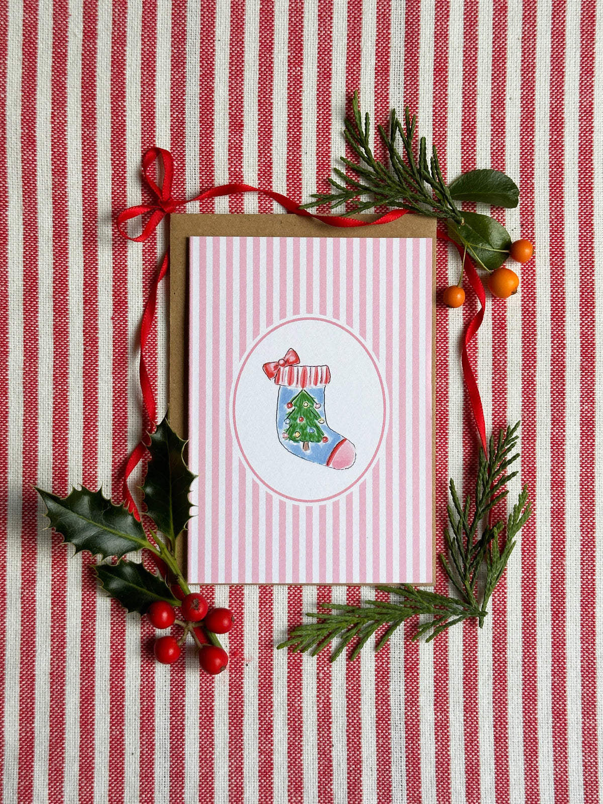Christmas Stocking A7 Mini Card