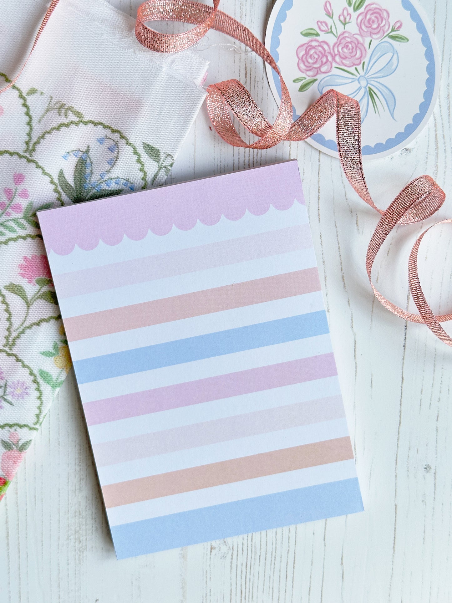 Pastel Stripes To-Do List Notepad