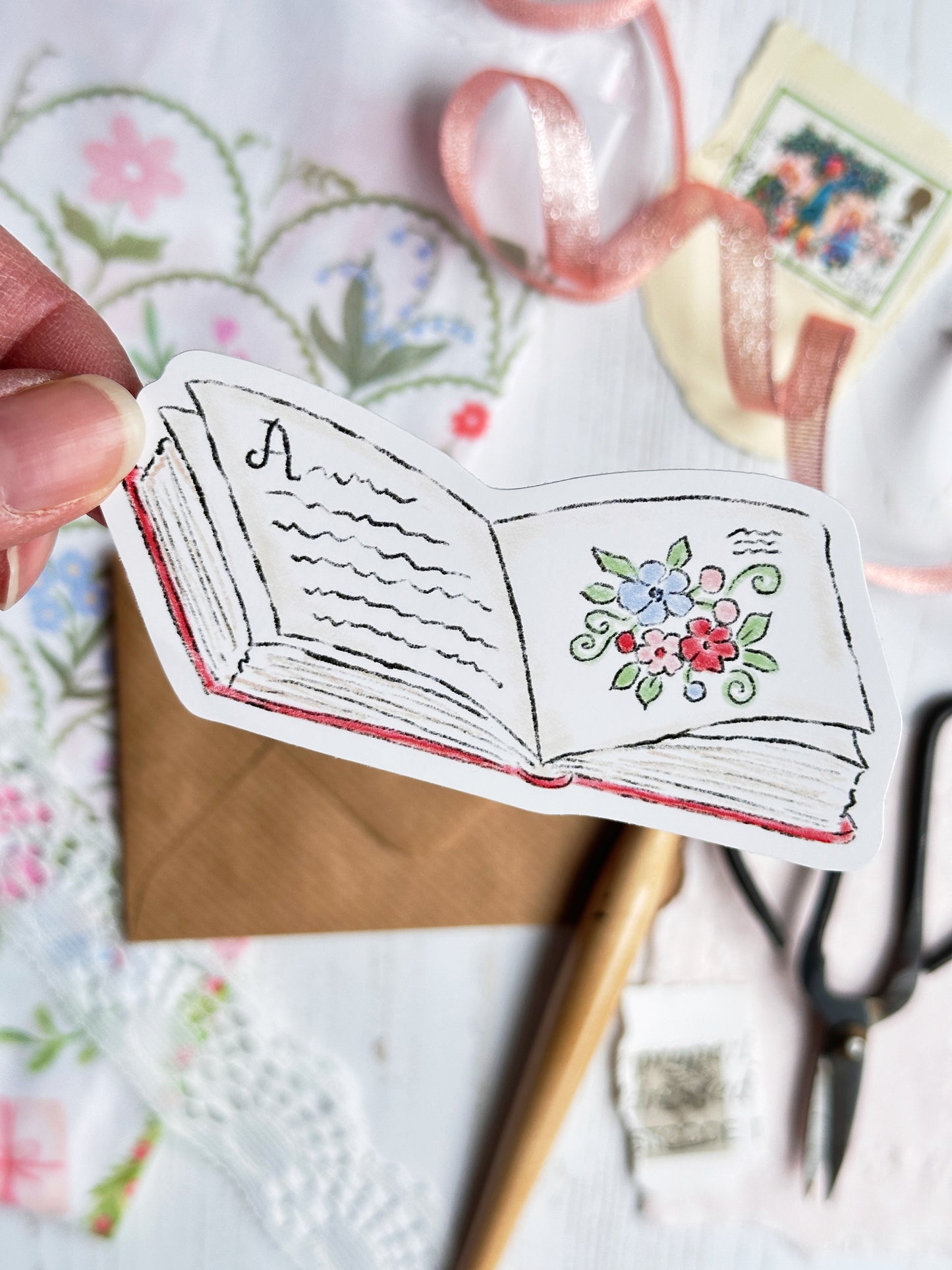 Story Book Vinyl Sticker