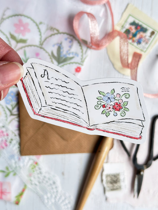 Story Book Vinyl Sticker