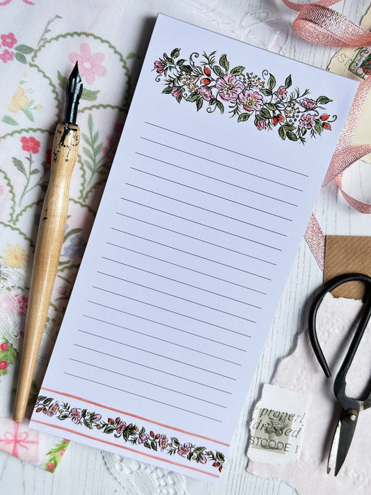 Rosehip To Do List Notepad