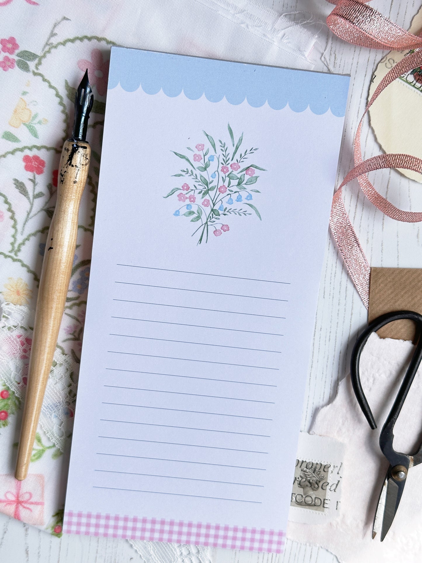 Bluebells Market List Notepad