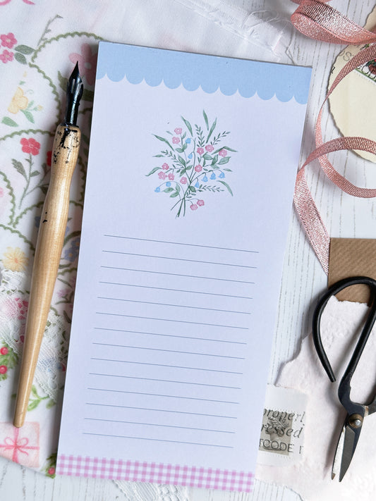 Bluebells Market List Notepad