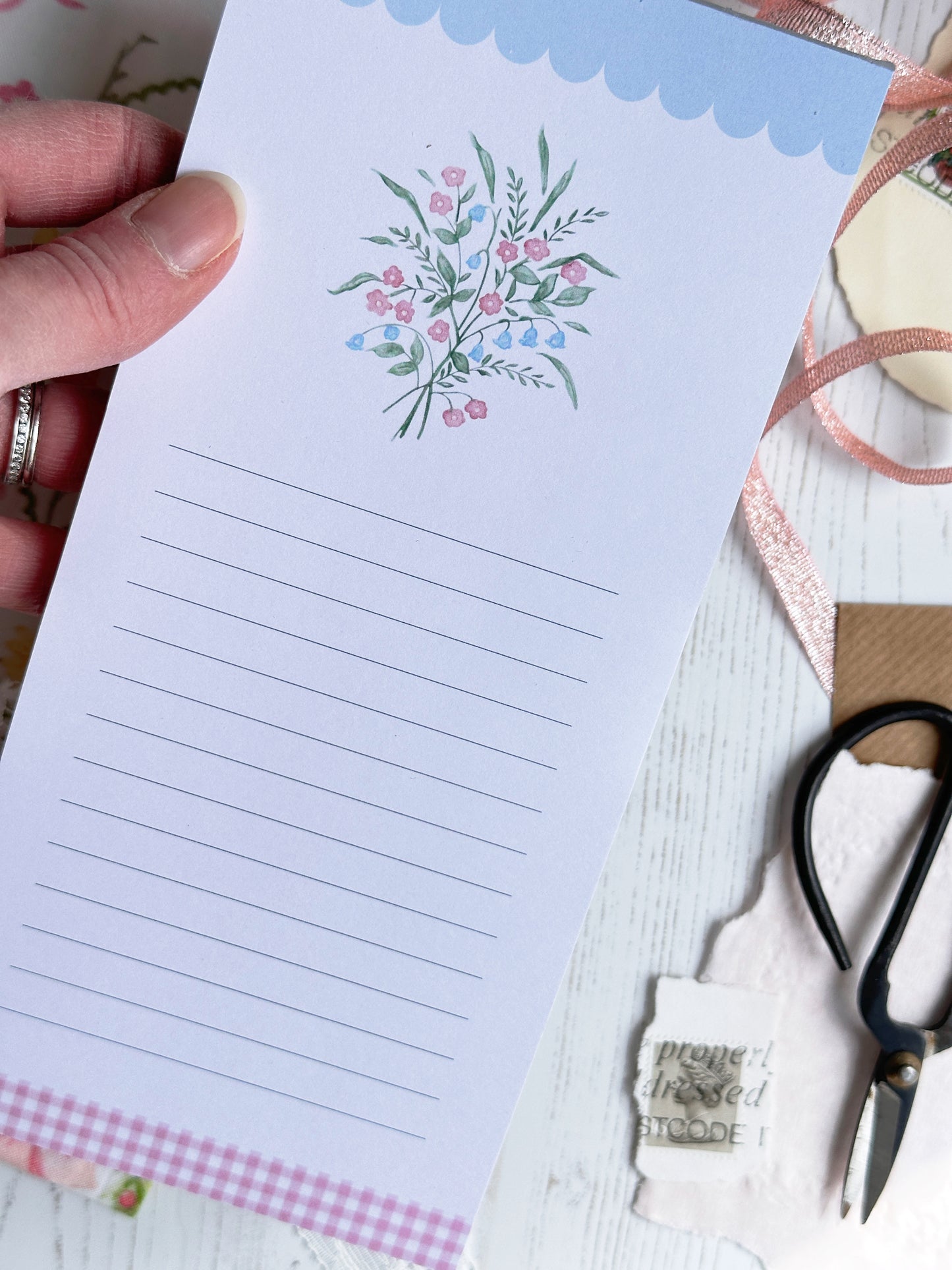 Bluebells Market List Notepad